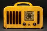 Catalin Emerson ”5+1” EP-375 Radio in Butterscotch + Brown with Handle